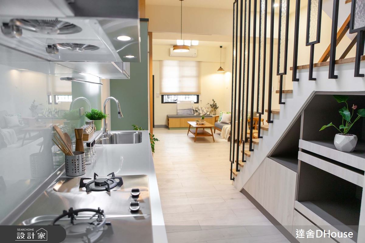 老屋(31~40年)＿人文禪風廚房樓梯案例圖片＿達舍創研所＿達舍_享。下半場ENJOY LOHAS LIFE之21