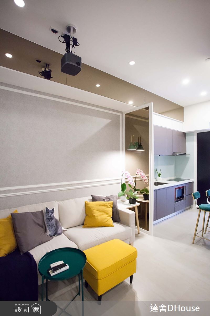 新成屋(5年以下)＿混搭風客廳廚房案例圖片＿達舍創研所＿達舍_日。光小築SUNSHINE INN之4