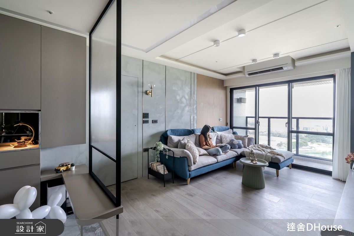 新成屋(5年以下)＿現代風玄關客廳案例圖片＿達舍創研所＿達舍_淨。與景PEACEFUL SCENERY之2