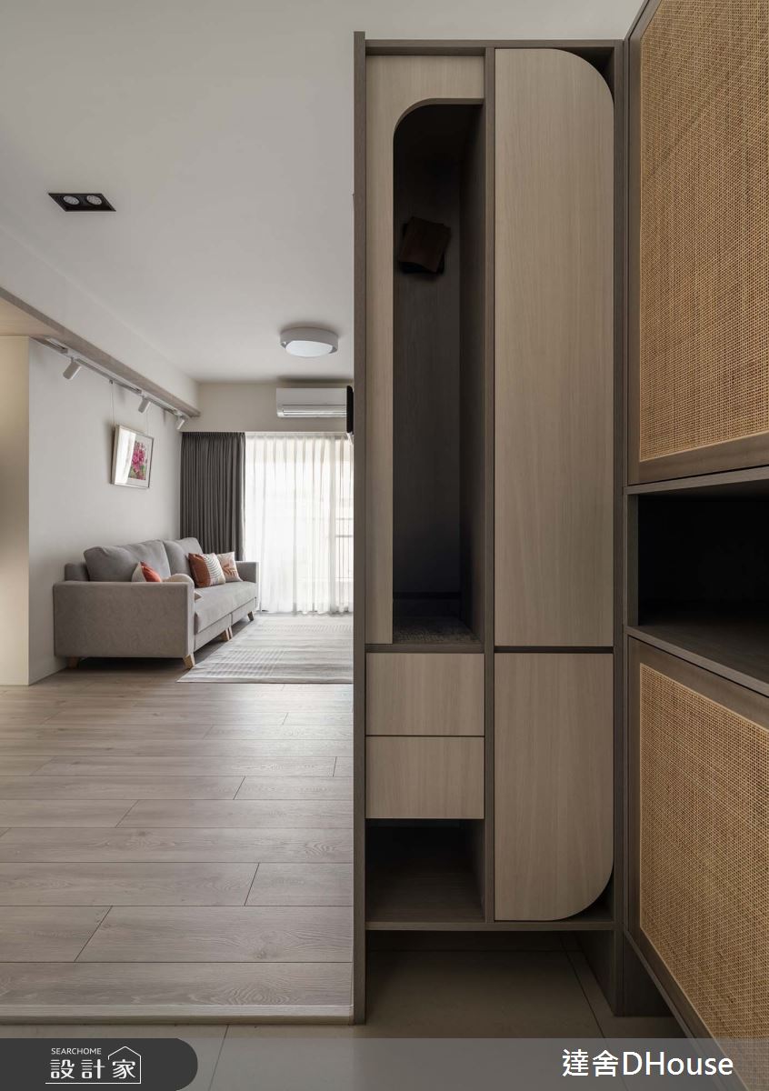新成屋(5年以下)＿簡約風玄關案例圖片＿達舍創研所＿達舍_寂靜。流域 OUT OF NOISE之2