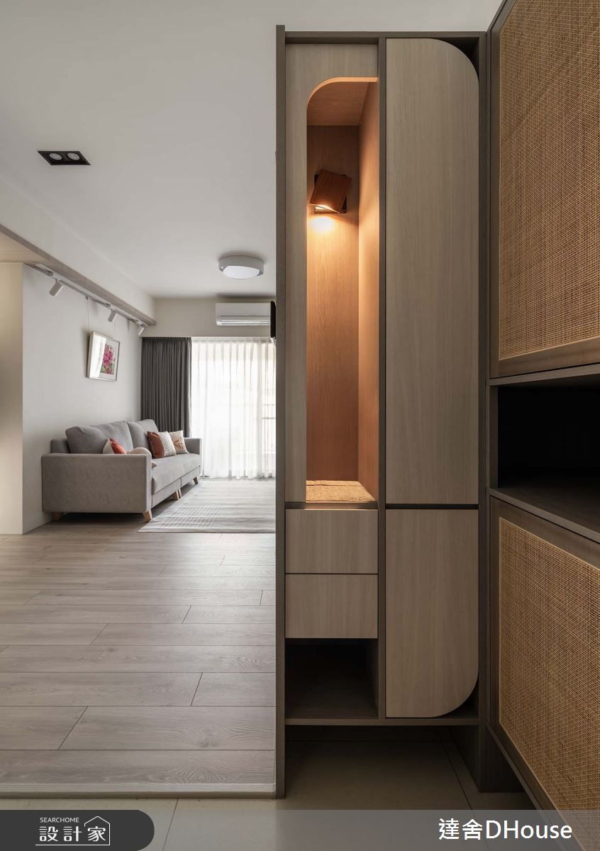 新成屋(5年以下)＿簡約風玄關案例圖片＿達舍創研所＿達舍_寂靜。流域 OUT OF NOISE之4