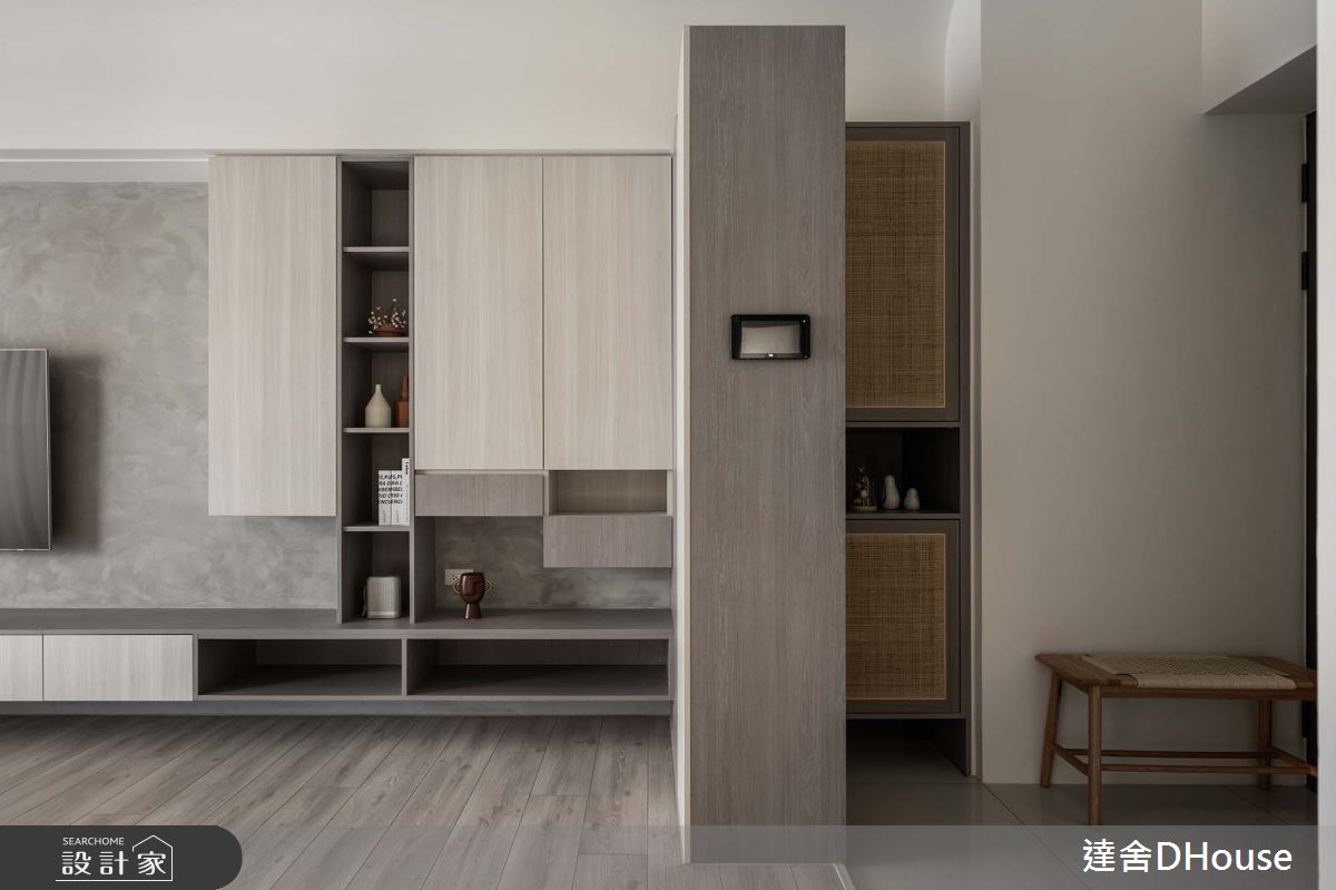 新成屋(5年以下)＿簡約風玄關客廳案例圖片＿達舍創研所＿達舍_寂靜。流域 OUT OF NOISE之8