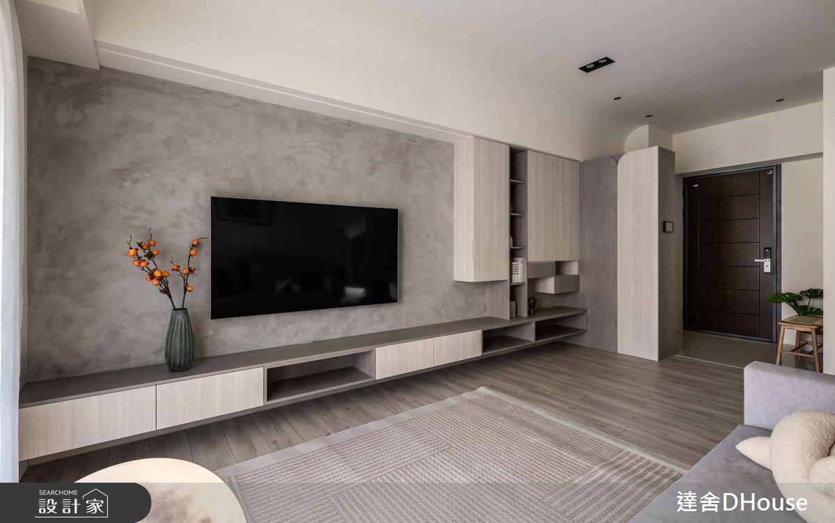 新成屋(5年以下)＿簡約風玄關客廳案例圖片＿達舍創研所＿達舍_寂靜。流域 OUT OF NOISE之11