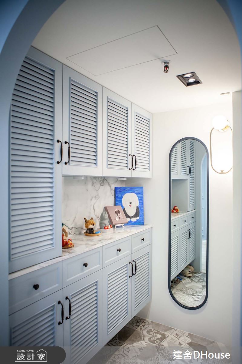 老屋(31~40年)＿美式風玄關案例圖片＿達舍創研所＿達舍_南國。移居 ALL THE WAY TO THE SUN之4