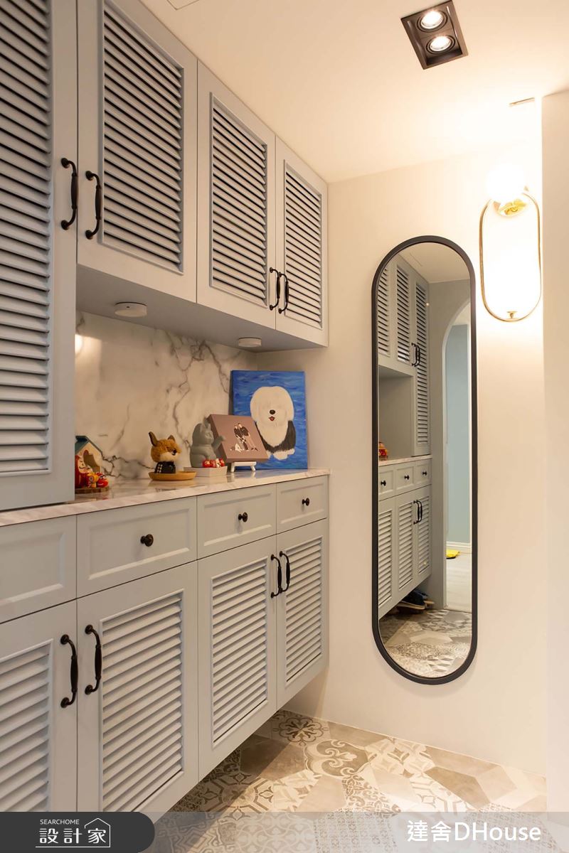 老屋(31~40年)＿美式風玄關案例圖片＿達舍創研所＿達舍_南國。移居 ALL THE WAY TO THE SUN之3