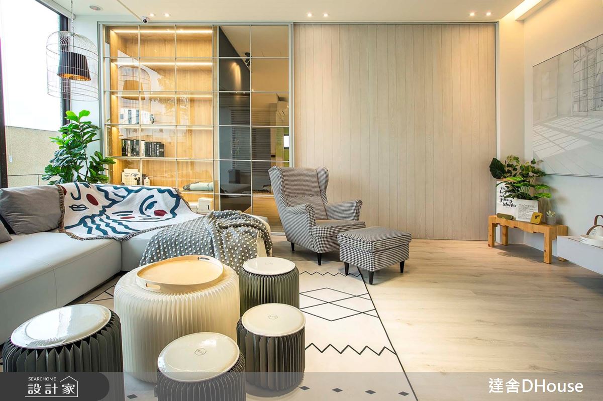 毛胚屋＿混搭風客廳案例圖片＿達舍創研所＿達舍_小花朵的。B612星球 A FANTASY PLANET OF LITTLE FLOWER之4