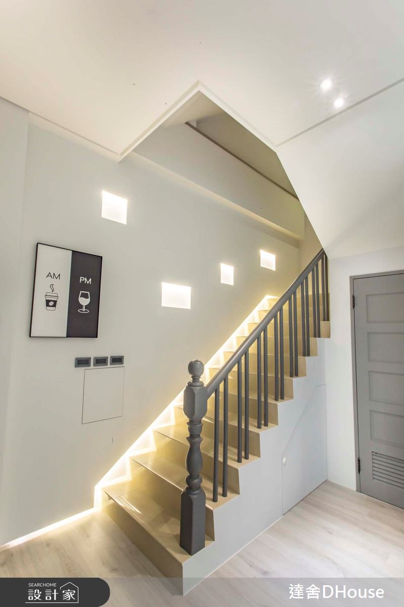 毛胚屋＿混搭風樓梯案例圖片＿達舍創研所＿達舍_小花朵的。B612星球 A FANTASY PLANET OF LITTLE FLOWER之6