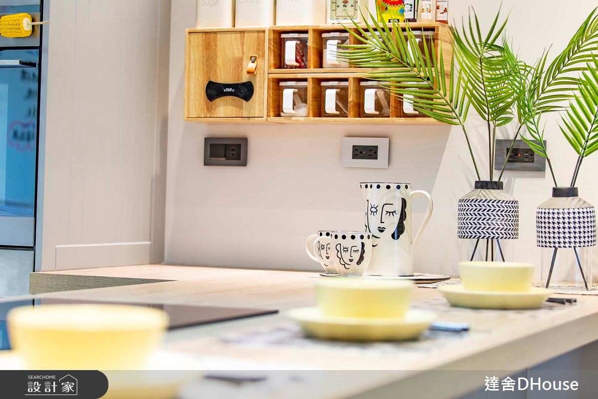 毛胚屋＿混搭風餐廳吧檯中島案例圖片＿達舍創研所＿達舍_小花朵的。B612星球 A FANTASY PLANET OF LITTLE FLOWER之12