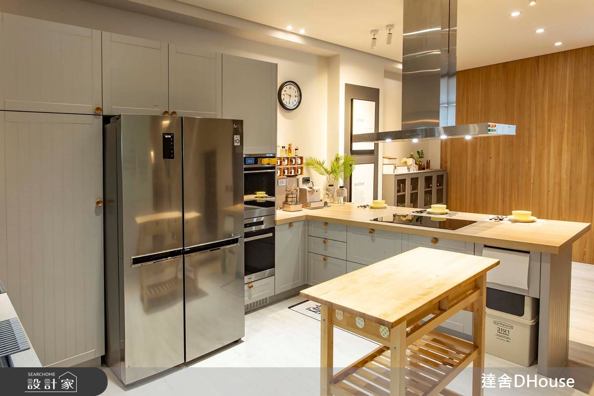 毛胚屋＿混搭風餐廳廚房吧檯中島案例圖片＿達舍創研所＿達舍_小花朵的。B612星球 A FANTASY PLANET OF LITTLE FLOWER之14