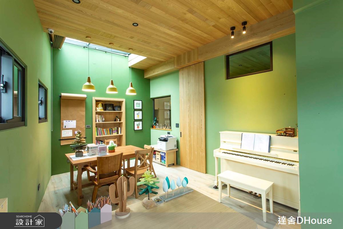 毛胚屋＿混搭風書房工作區多功能室案例圖片＿達舍創研所＿達舍_小花朵的。B612星球 A FANTASY PLANET OF LITTLE FLOWER之18