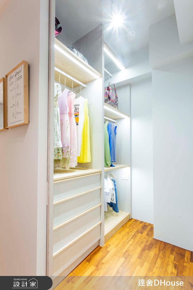 毛胚屋＿混搭風兒童房更衣間兒童房案例圖片＿達舍創研所＿達舍_小花朵的。B612星球 A FANTASY PLANET OF LITTLE FLOWER之30