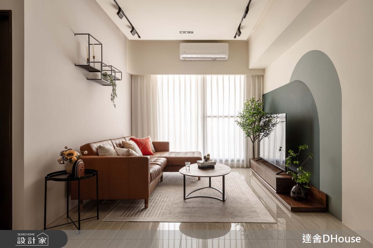 新成屋(5年以下)＿現代風客廳案例圖片＿達舍創研所＿達舍_彩色。遊戲 COLORFUL SPACE之4