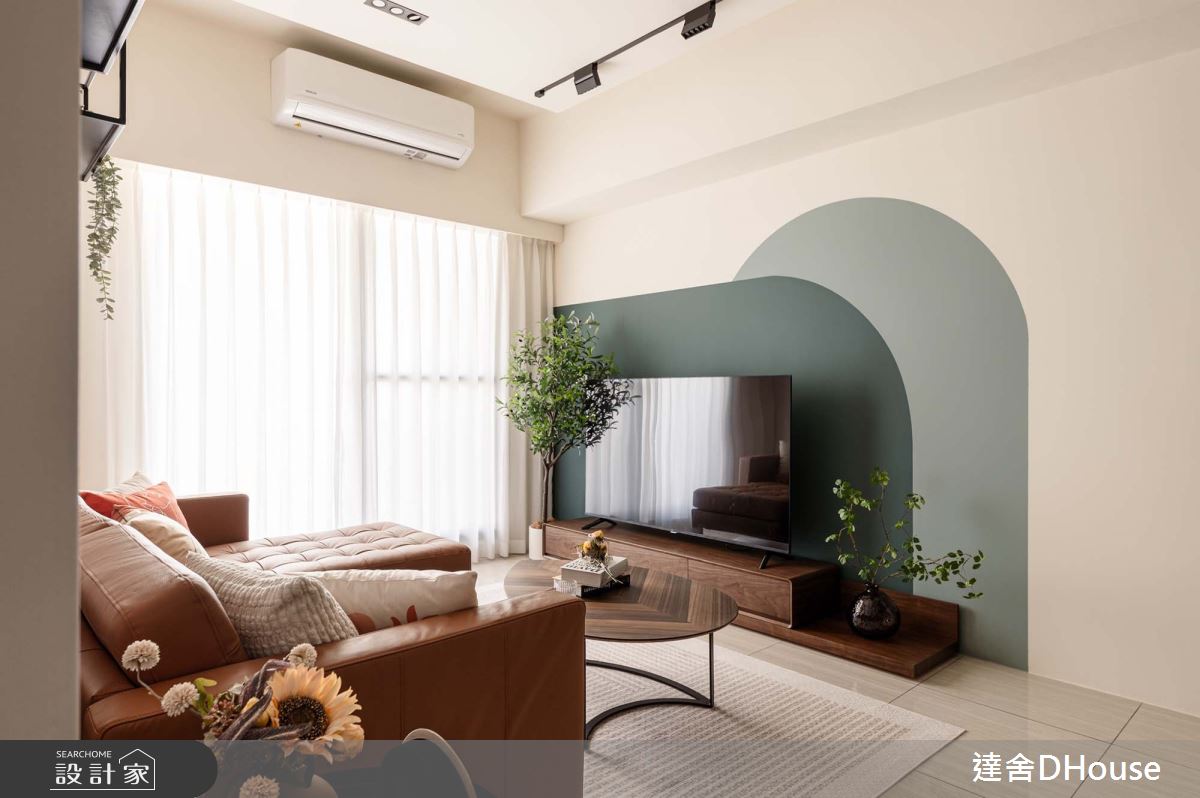 新成屋(5年以下)＿現代風客廳案例圖片＿達舍創研所＿達舍_彩色。遊戲 COLORFUL SPACE之6