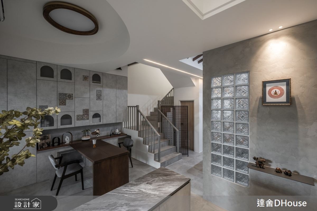 52坪新成屋(5年以下)＿現代風玄關客廳餐廳樓梯案例圖片＿達舍創研所＿達舍_Spiritual Casa 歸宿之9