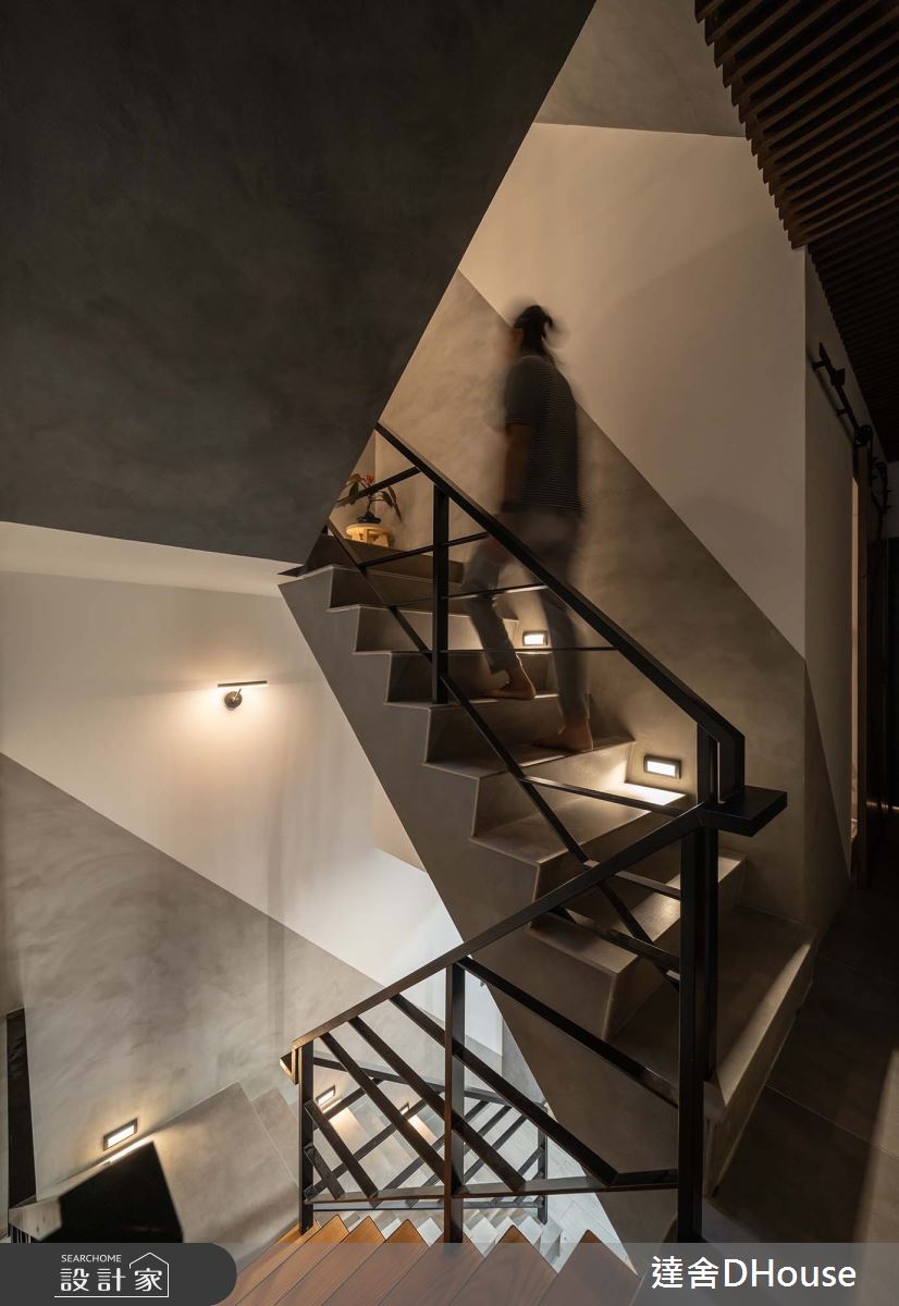 老屋(50年以上)＿混搭風樓梯案例圖片＿達舍創研所＿達舍_起點。スタート之25