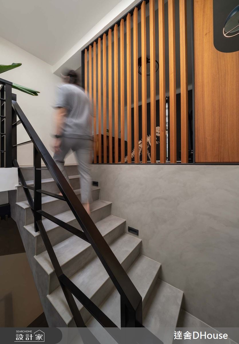 老屋(50年以上)＿混搭風樓梯案例圖片＿達舍創研所＿達舍_起點。スタート之36