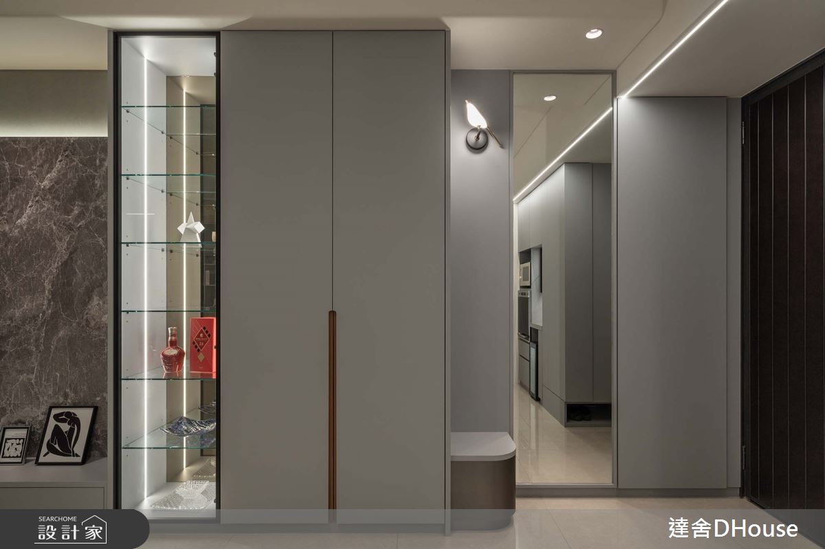 35坪新成屋(5年以下)＿現代風玄關案例圖片＿達舍創研所＿達舍_景致。層次 Scenic Layers之1