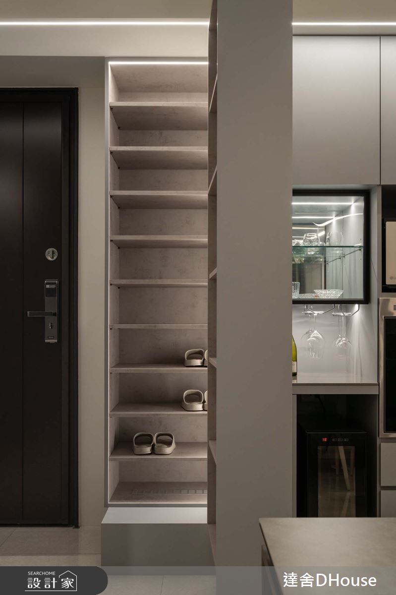 35坪新成屋(5年以下)＿現代風玄關案例圖片＿達舍創研所＿達舍_景致。層次 Scenic Layers之3