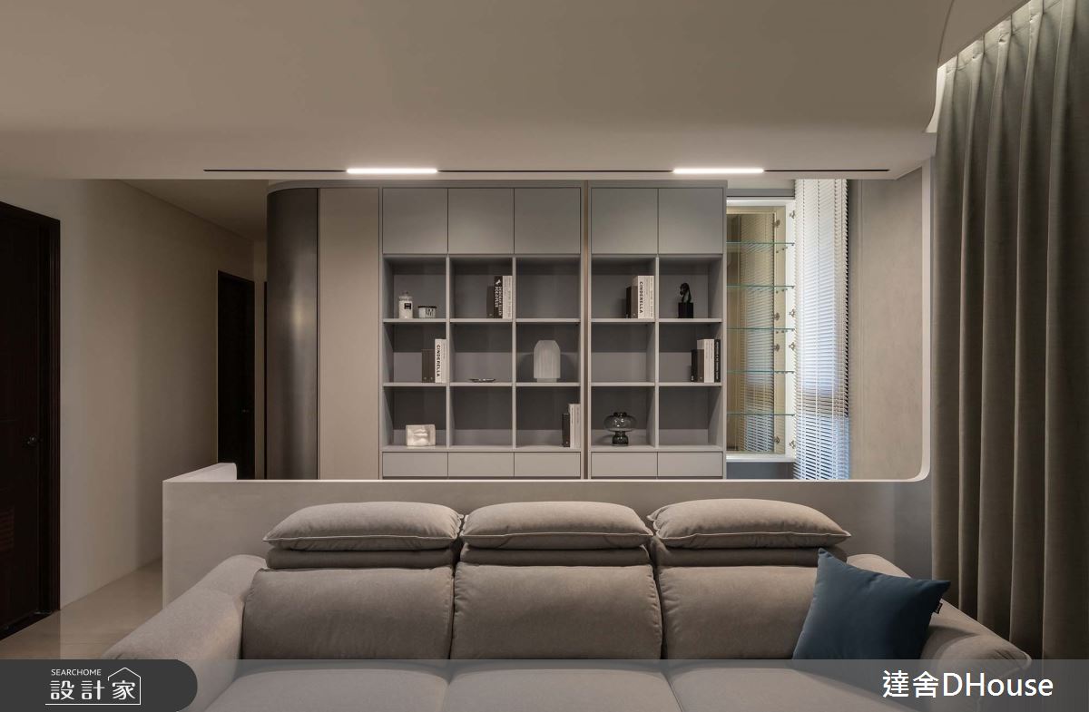 35坪新成屋(5年以下)＿現代風客廳書房案例圖片＿達舍創研所＿達舍_景致。層次 Scenic Layers之6