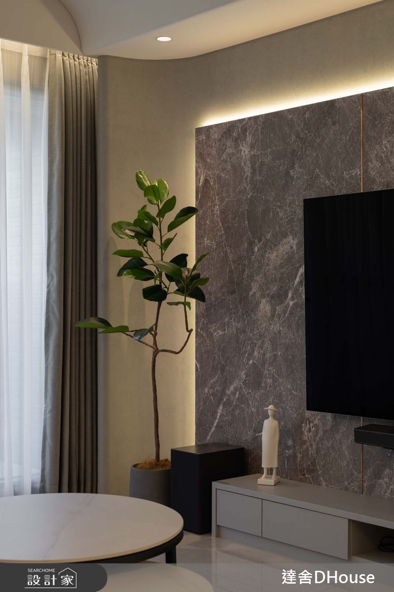 35坪新成屋(5年以下)＿現代風客廳案例圖片＿達舍創研所＿達舍_景致。層次 Scenic Layers之7