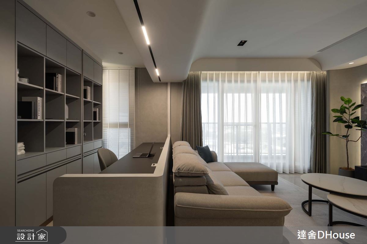 35坪新成屋(5年以下)＿現代風客廳書房案例圖片＿達舍創研所＿達舍_景致。層次 Scenic Layers之14