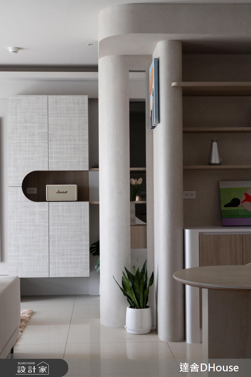 31坪中古屋(5~15年)＿韓系奶油風案例圖片＿達舍創研所＿達舍_緩光。雙生 Dual Serenity之4