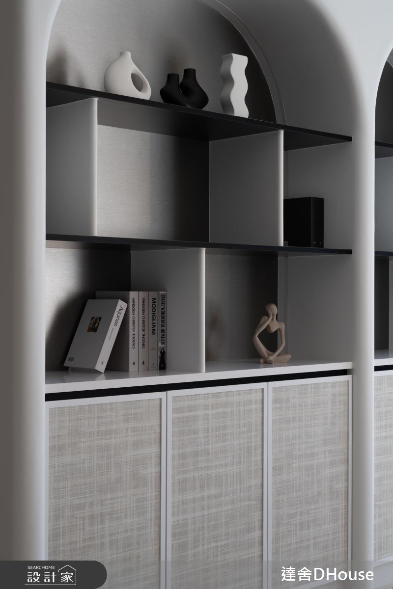 31坪中古屋(5~15年)＿韓系奶油風書房案例圖片＿達舍創研所＿達舍_緩光。雙生 Dual Serenity之16