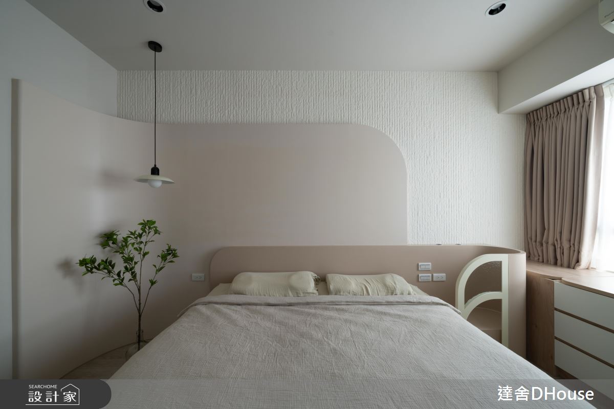 31坪中古屋(5~15年)＿韓系奶油風臥室案例圖片＿達舍創研所＿達舍_緩光。雙生 Dual Serenity之23