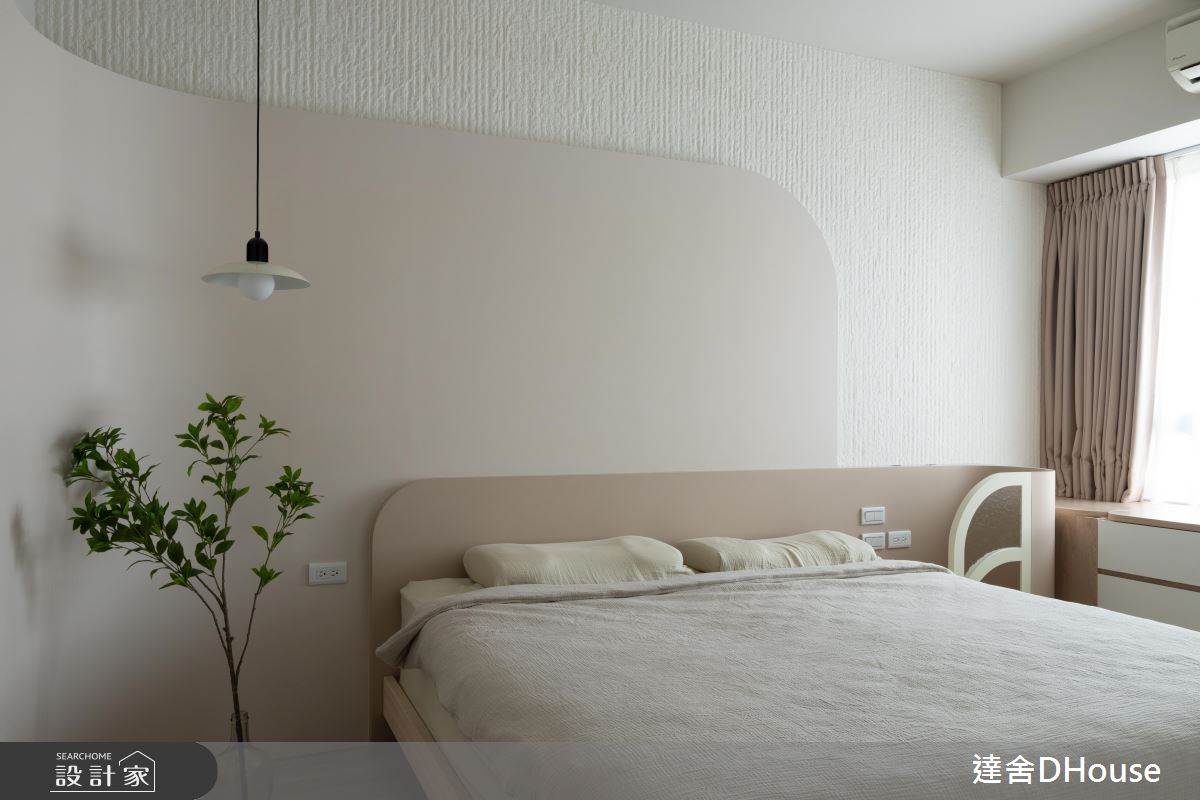31坪中古屋(5~15年)＿韓系奶油風臥室案例圖片＿達舍創研所＿達舍_緩光。雙生 Dual Serenity之24