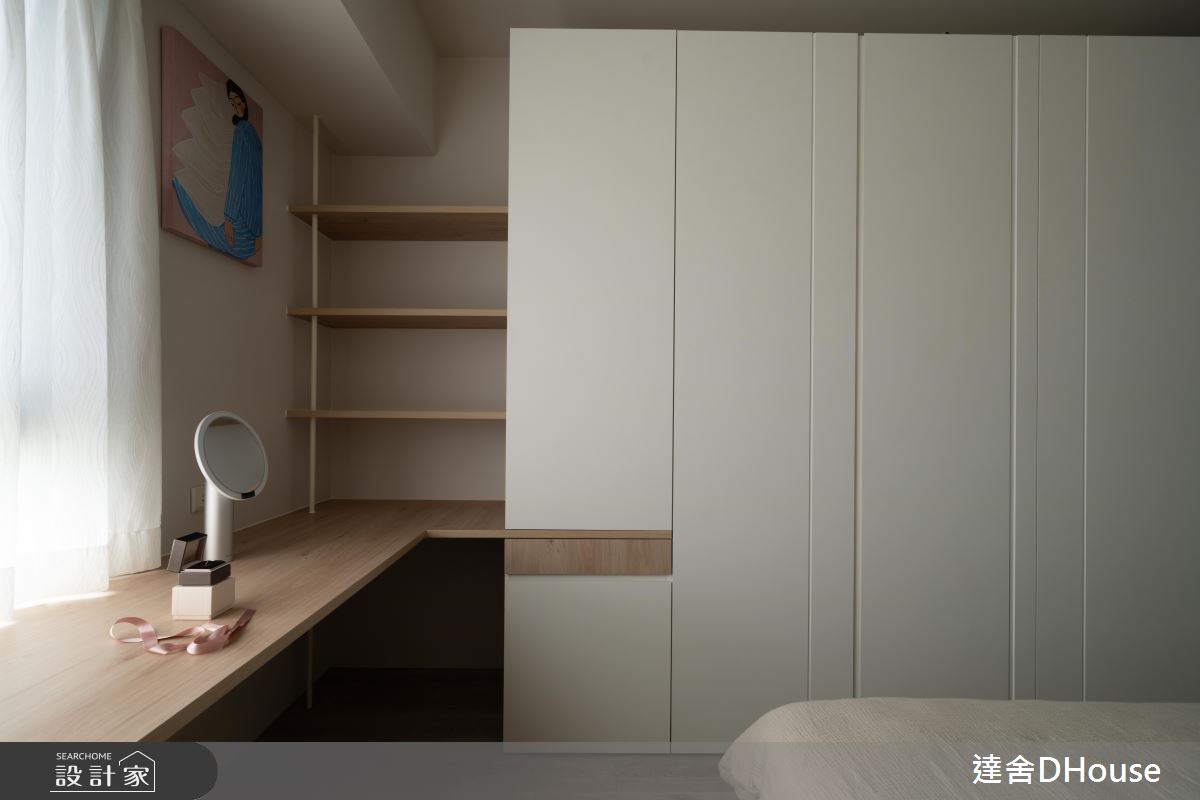 31坪中古屋(5~15年)＿韓系奶油風臥室案例圖片＿達舍創研所＿達舍_緩光。雙生 Dual Serenity之28