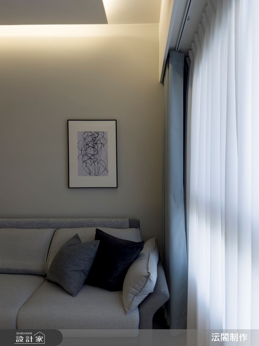25坪新成屋(5年以下)＿現代風客廳案例圖片＿沄閣制作＿沄閣制作_一隅朗日之10