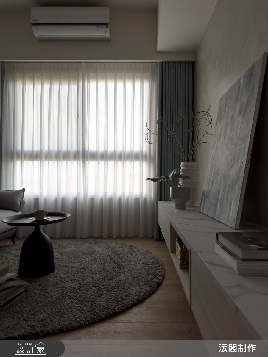 25坪新成屋(5年以下)＿現代風客廳案例圖片＿沄閣制作＿沄閣制作_一隅朗日之8