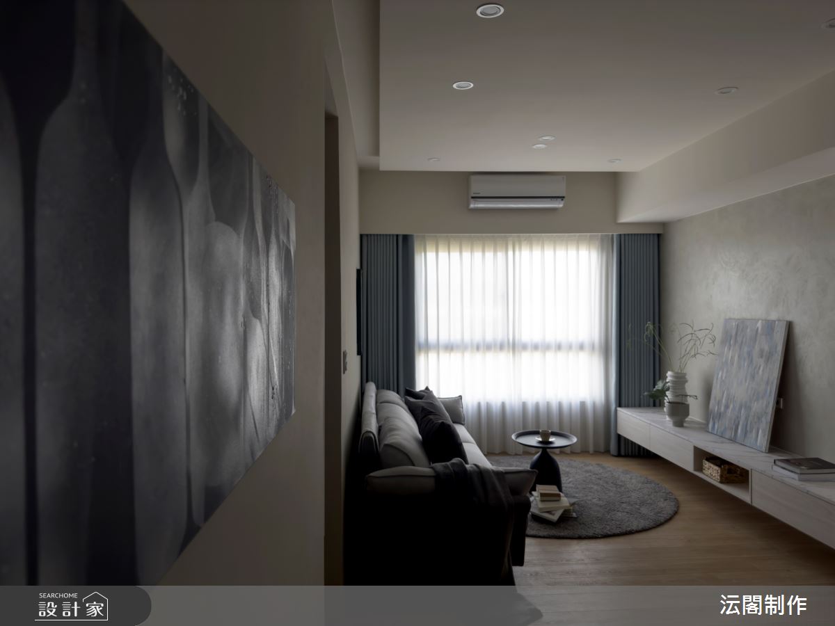 25坪新成屋(5年以下)＿現代風客廳案例圖片＿沄閣制作＿沄閣制作_一隅朗日之7