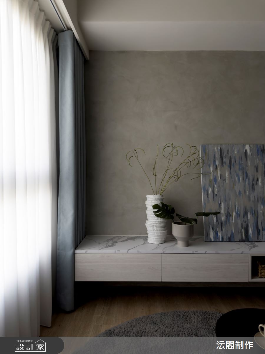 25坪新成屋(5年以下)＿現代風客廳案例圖片＿沄閣制作＿沄閣制作_一隅朗日之9