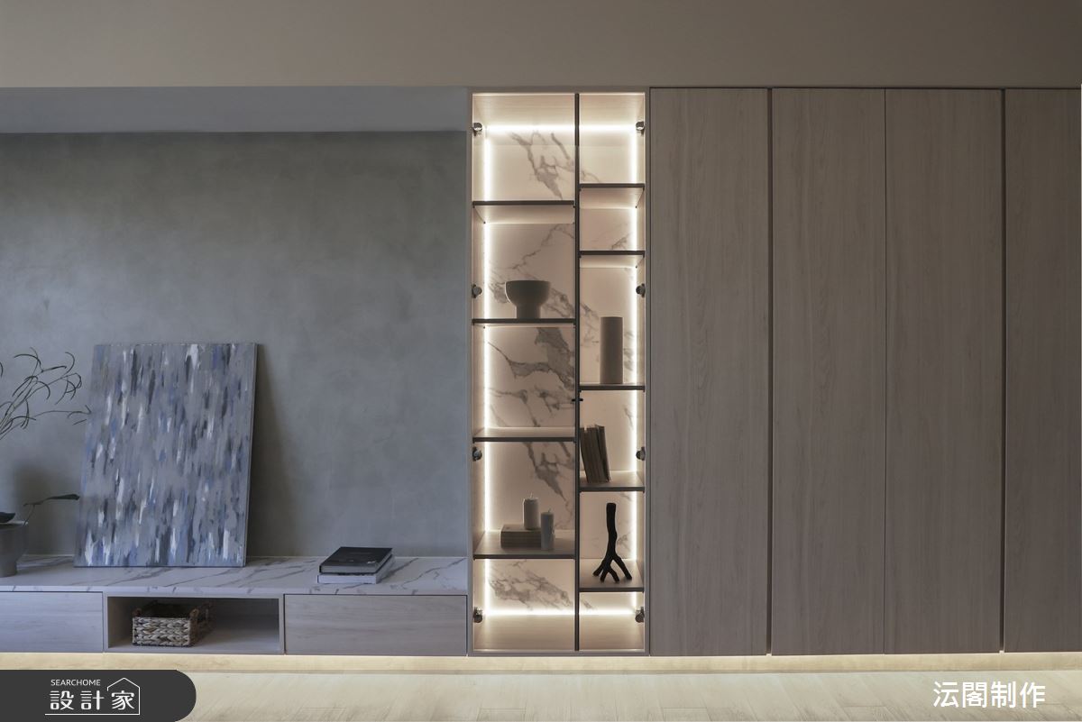 25坪新成屋(5年以下)＿現代風客廳案例圖片＿沄閣制作＿沄閣制作_一隅朗日之3