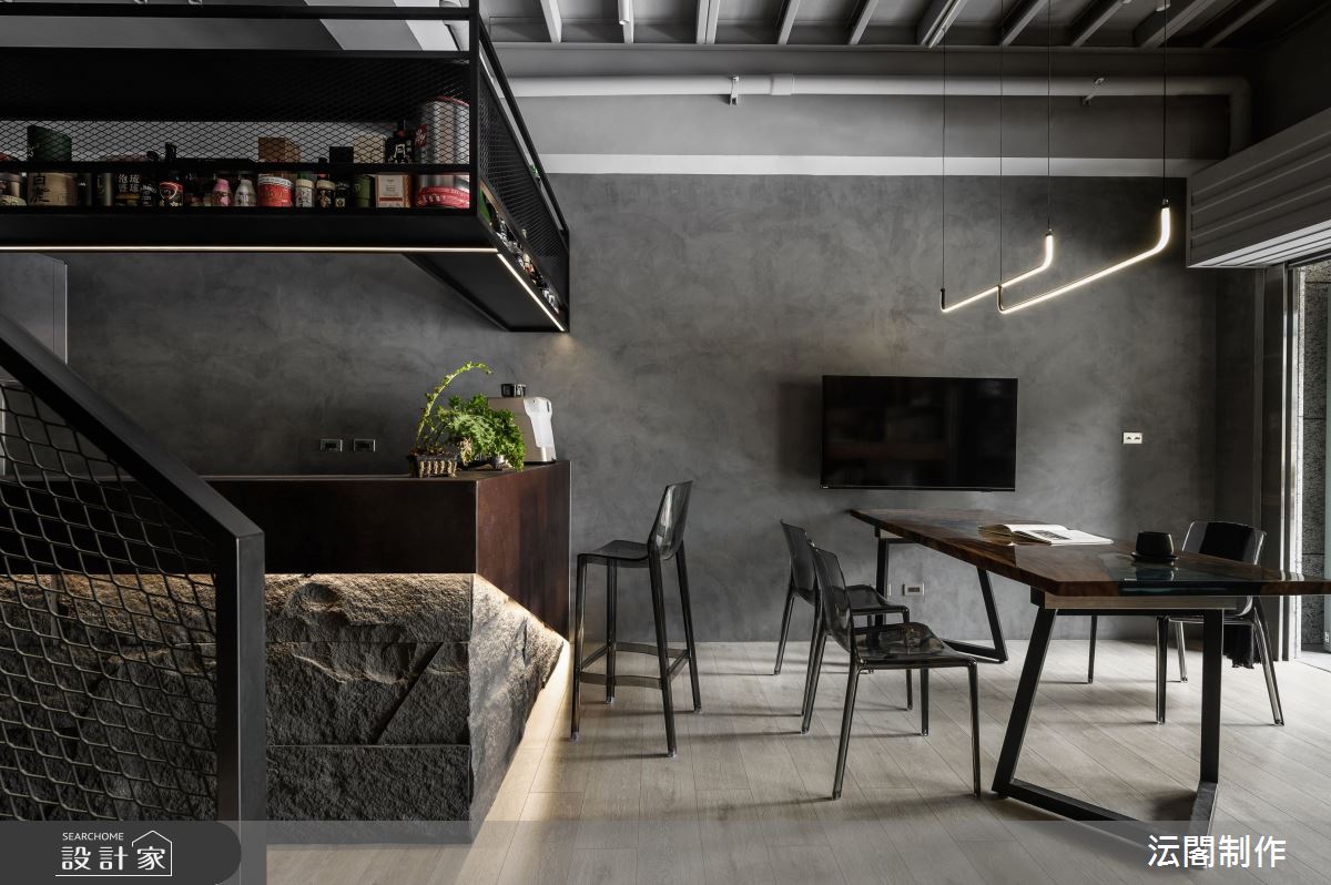 15坪新成屋(5年以下)＿工業風商業空間案例圖片＿沄閣制作＿沄閣制作_夜幕．井然之4