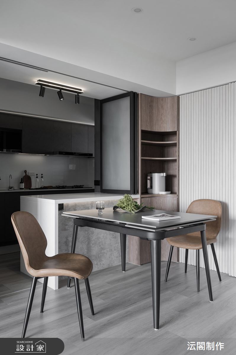 30坪老屋(16~30年)＿現代風餐廳廚房吧檯中島案例圖片＿沄閣制作＿沄閣制作_家式遠遊之8