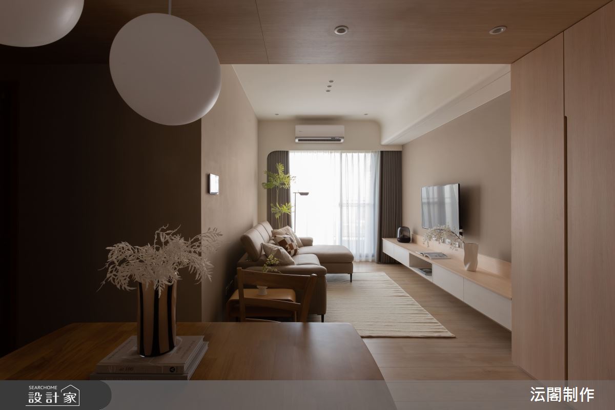 18坪新成屋(5年以下)＿混搭風客廳餐廳案例圖片＿沄閣制作＿沄閣制作_暖日常駐之5
