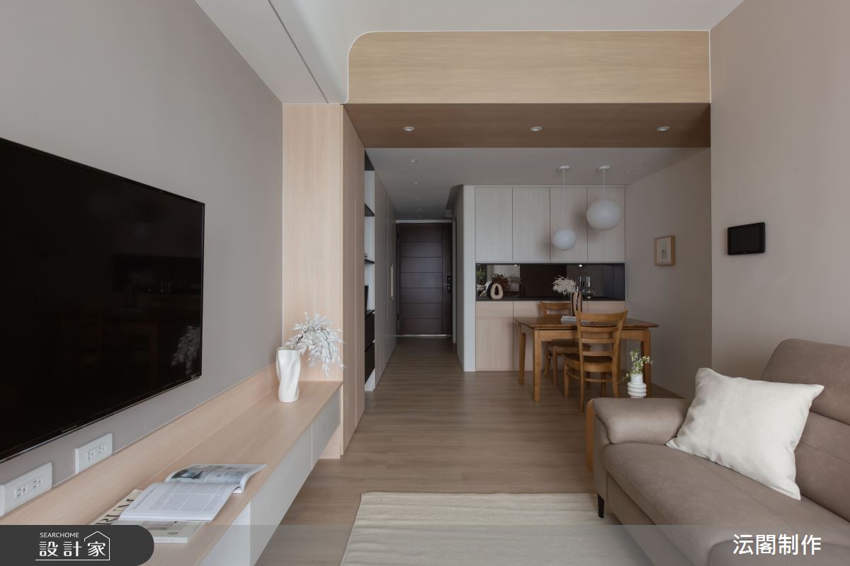 18坪新成屋(5年以下)＿混搭風玄關客廳餐廳案例圖片＿沄閣制作＿沄閣制作_暖日常駐之13