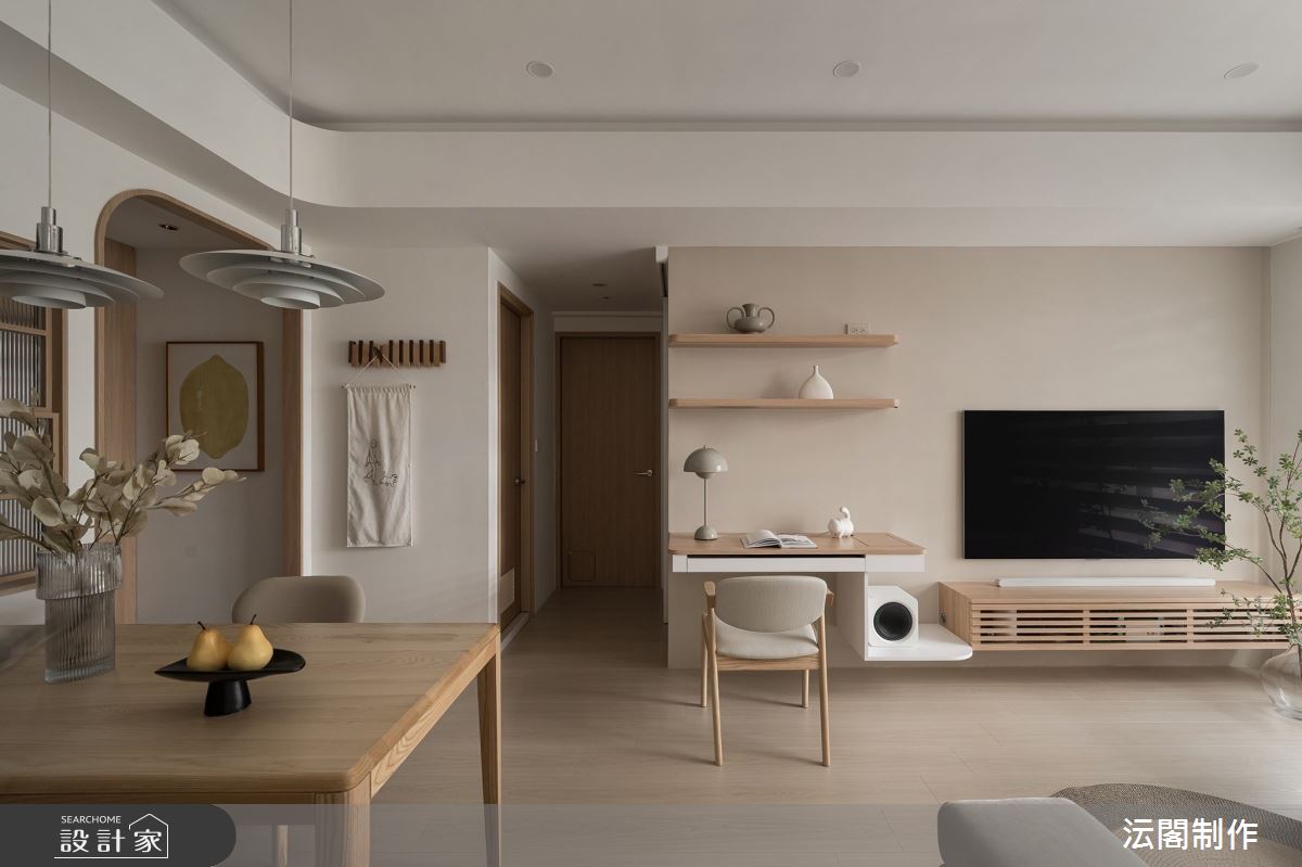 18坪新成屋(5年以下)＿日式無印風客廳餐廳案例圖片＿沄閣制作＿沄閣制作_木隙貓徊 Japandi Wanderer之16