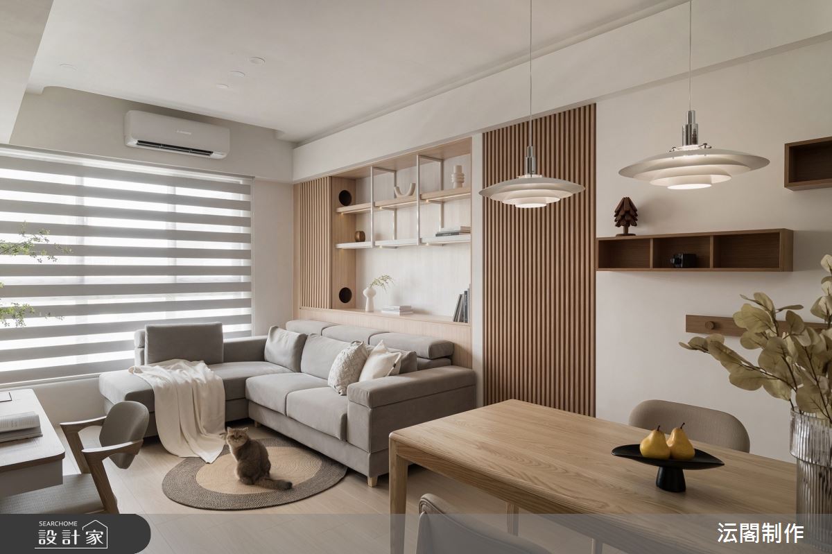 18坪新成屋(5年以下)＿日式無印風客廳餐廳案例圖片＿沄閣制作＿沄閣制作_木隙貓徊 Japandi Wanderer之12