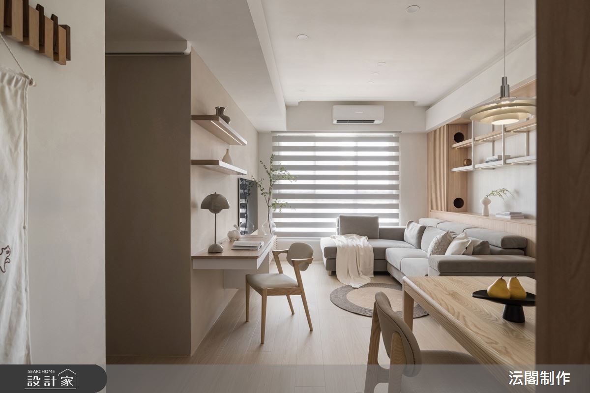 18坪新成屋(5年以下)＿日式無印風客廳餐廳案例圖片＿沄閣制作＿沄閣制作_木隙貓徊 Japandi Wanderer之11