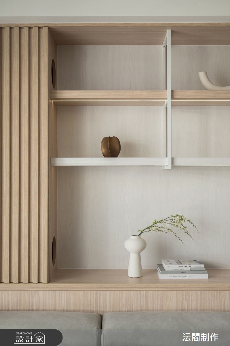 18坪新成屋(5年以下)＿日式無印風客廳案例圖片＿沄閣制作＿沄閣制作_木隙貓徊 Japandi Wanderer之19