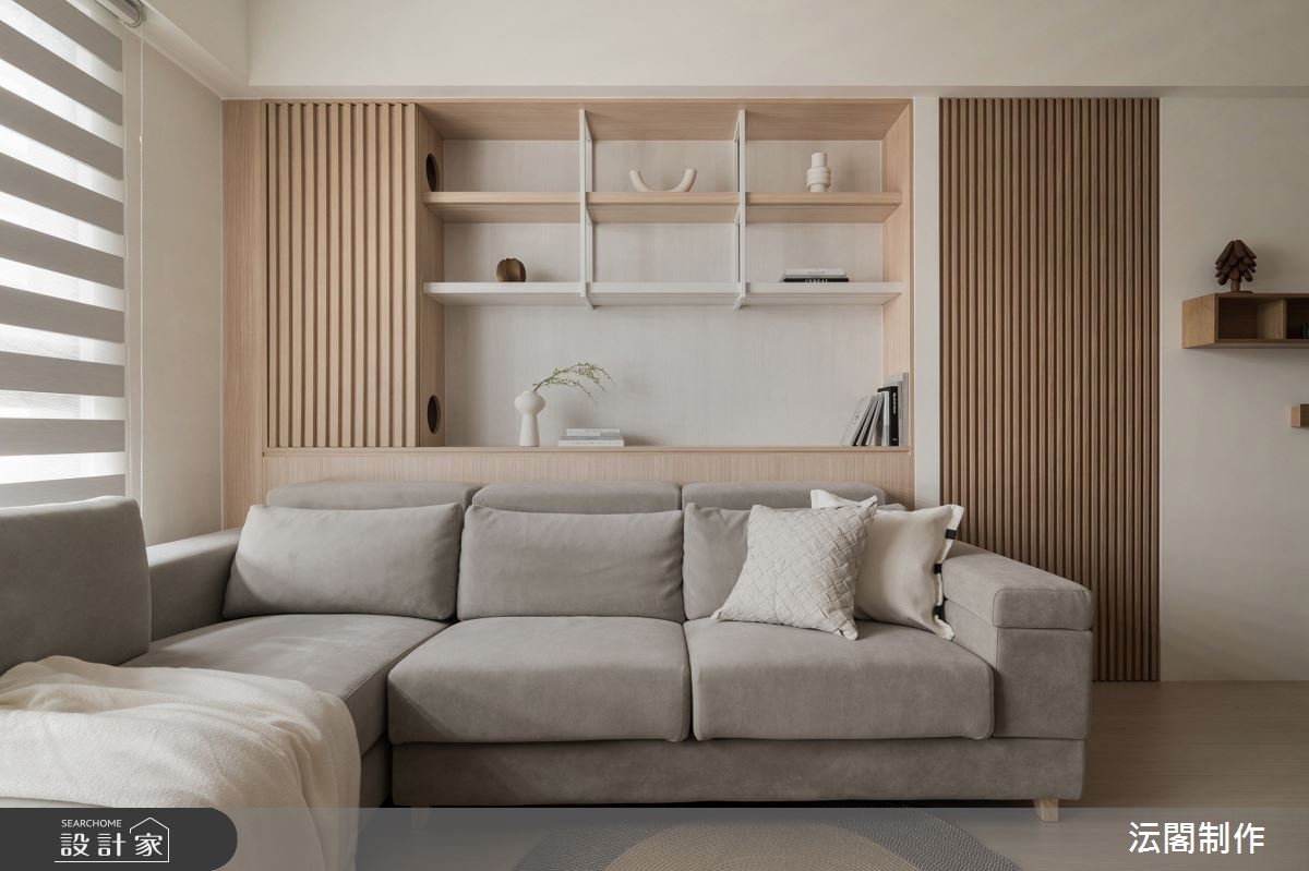 18坪新成屋(5年以下)＿日式無印風客廳案例圖片＿沄閣制作＿沄閣制作_木隙貓徊 Japandi Wanderer之17