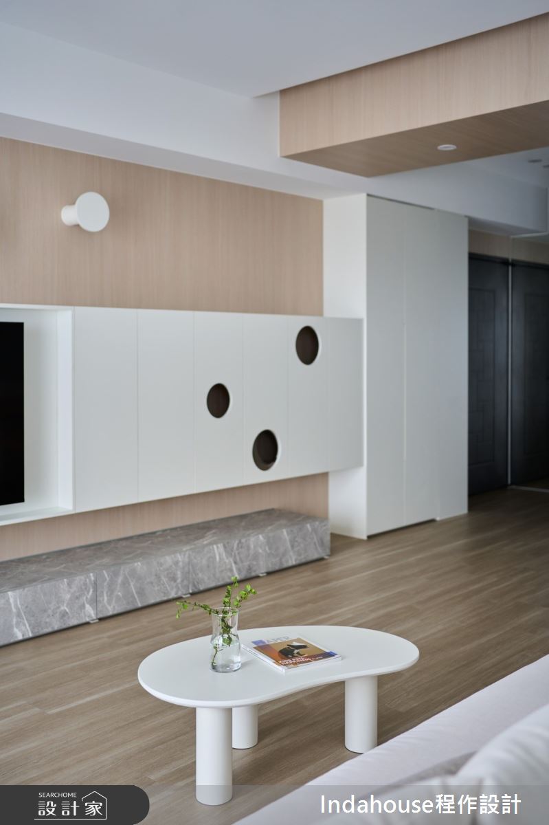 28坪中古屋(5~15年)＿日式無印風客廳案例圖片＿Indahouse程作設計＿程作_【Residence】No.001 Chiu House / Miaoli之2