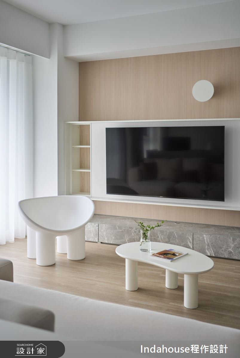 28坪中古屋(5~15年)＿日式無印風客廳案例圖片＿Indahouse程作設計＿程作_【Residence】No.001 Chiu House / Miaoli之3
