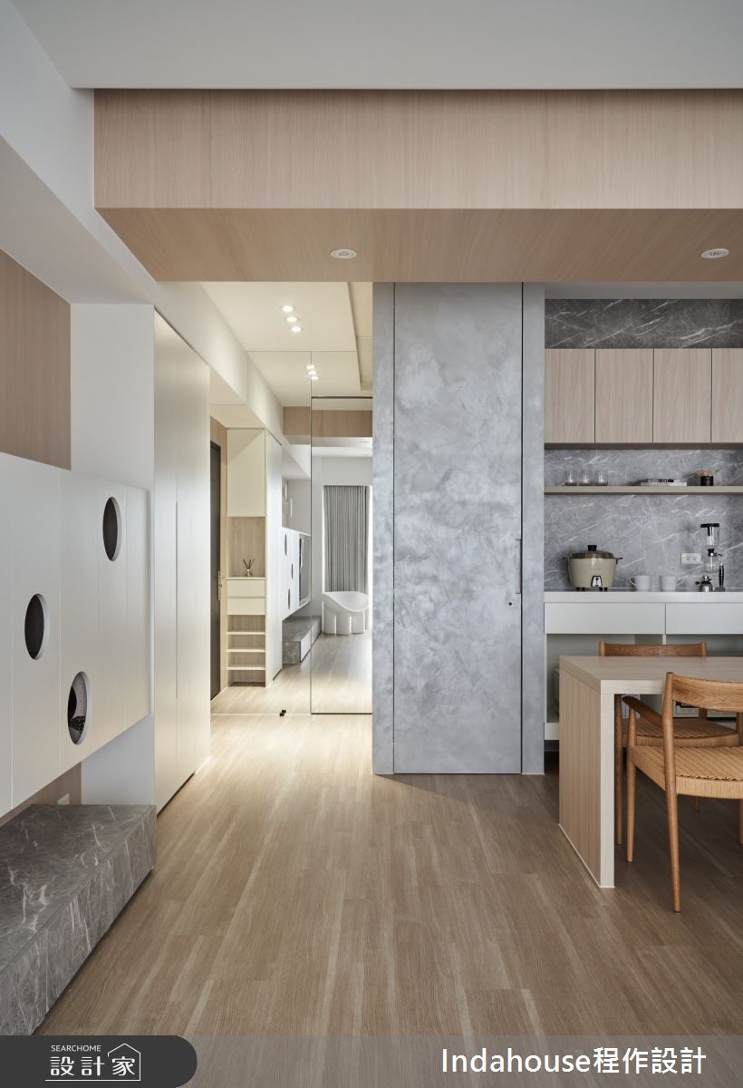 28坪中古屋(5~15年)＿日式無印風玄關客廳餐廳案例圖片＿Indahouse程作設計＿程作_【Residence】No.001 Chiu House / Miaoli之18