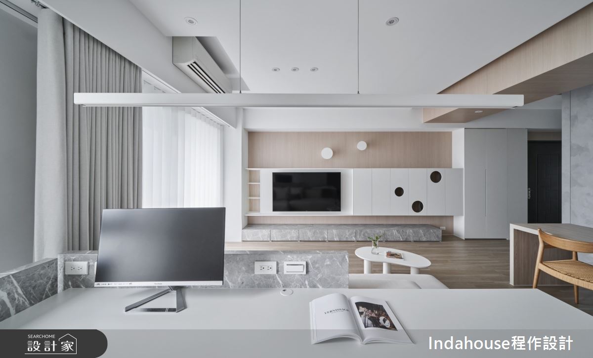 28坪中古屋(5~15年)＿日式無印風客廳書房案例圖片＿Indahouse程作設計＿程作_【Residence】No.001 Chiu House / Miaoli之25