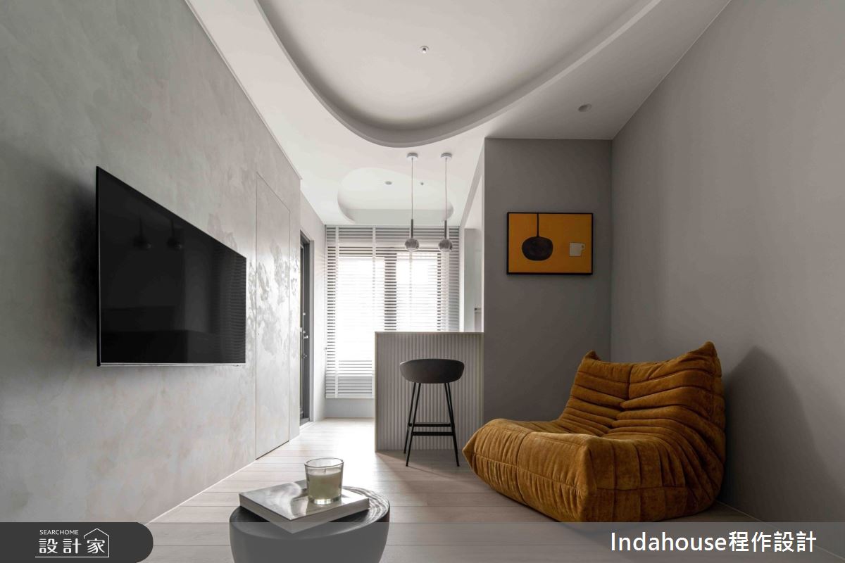 新成屋(5年以下)＿簡約風客廳餐廳吧檯案例圖片＿Indahouse程作設計＿程作_【Residence】No.002 Shi House / New Taipei之1