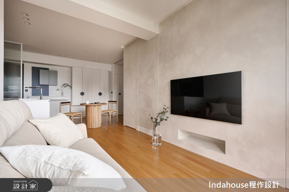 15坪老屋(16~30年)＿現代風客廳餐廳中島案例圖片＿Indahouse程作設計＿程作_【Residence】No.003 Lin House / Hsinchui之8